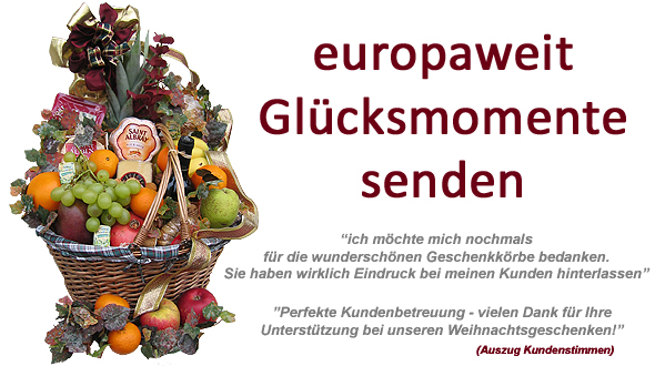 Geschenkkörbe, Präsentkörbe, Babygeschenke, Geschenkkorb Versand Europa, Firmengeschenke