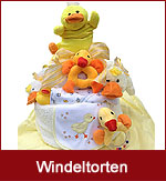 Windeltorten, Babygeschenke, Geschenke zur Geburt, Geschenkkorb Geburt und Taufe